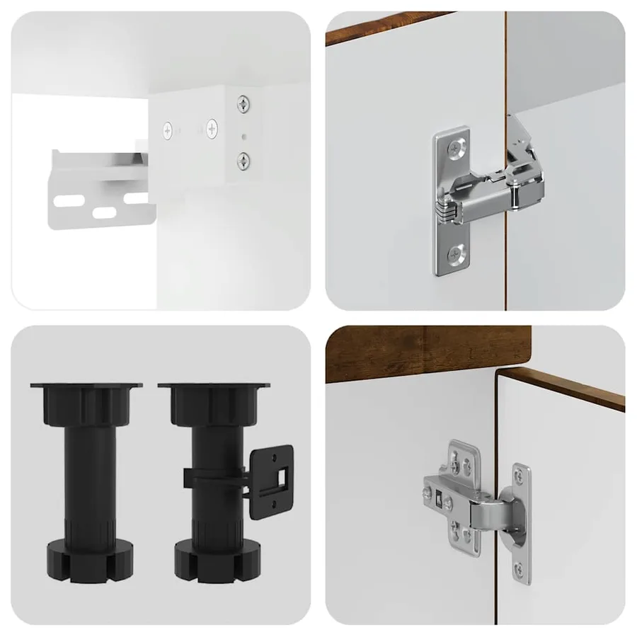 Ensemble d'armoires de cuisine 14 pcs Porto bois d'ingénierie - 7
