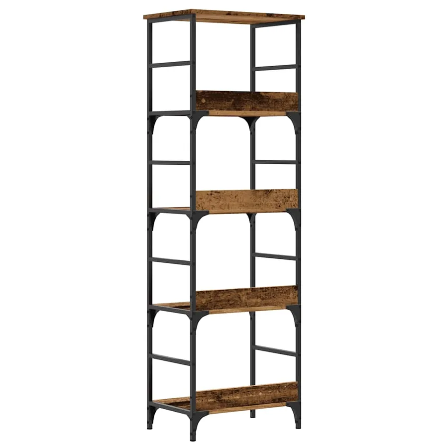 Bibliothèque vieux bois 50x33x153 cm bois d'ingénierie - 6