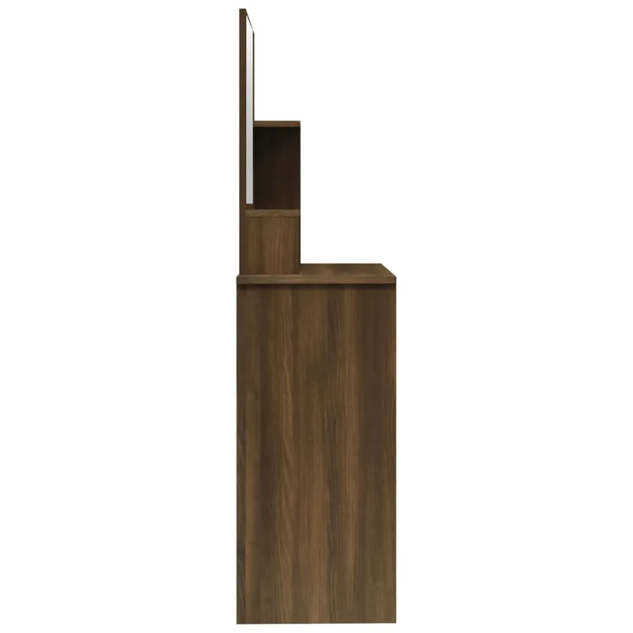 Coiffeuse avec miroir Chêne marron 86,5x35x136 cm - 8