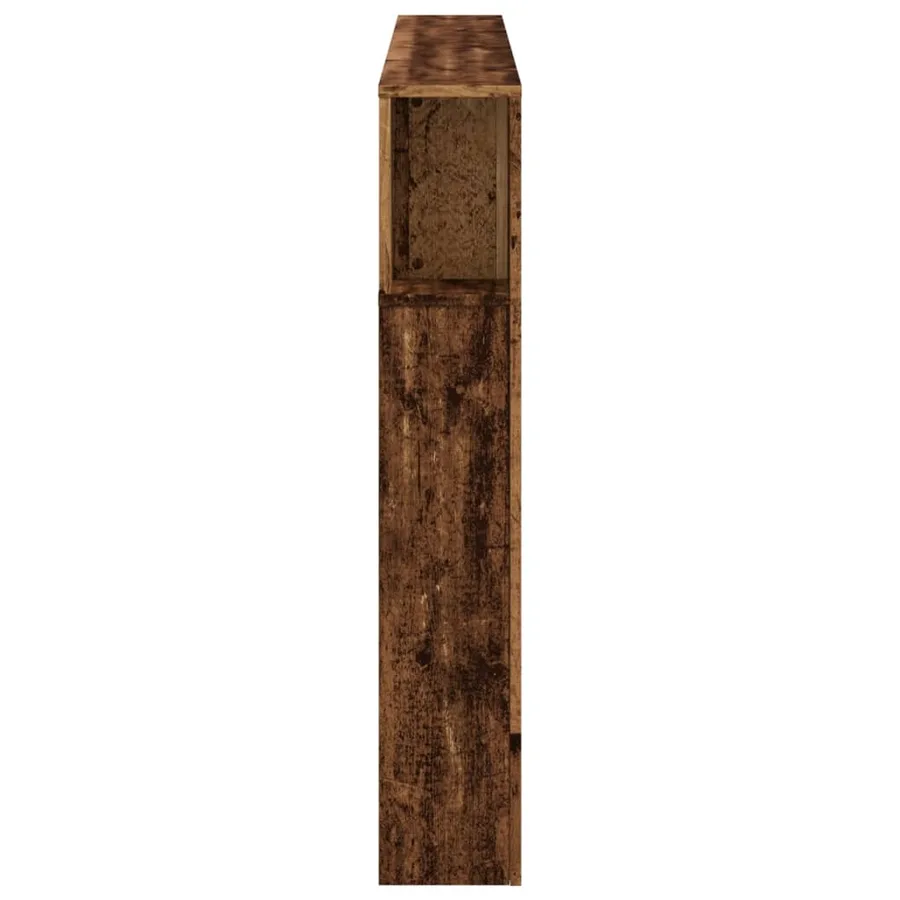 Tête de lit à LED vieux bois 160x18,5x103,5cm bois d'ingénierie - 7