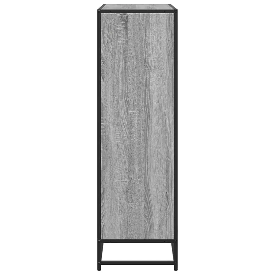 Bibliothèque sonoma gris 97,5x33x107,5 cm bois ingénierie métal - 5