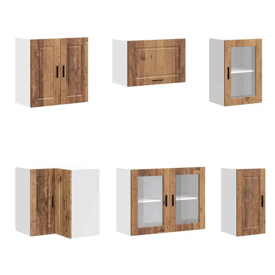 Ensemble d'armoires de cuisine 11 pcs Porto bois d'ingénierie - 5
