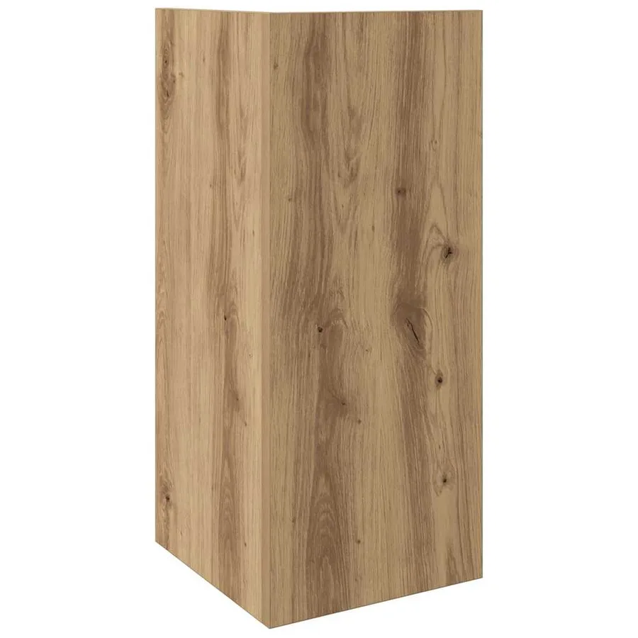 Tables d'appoint 2pcs avec étagère chêne artisanal 25,5x27x60cm - 7