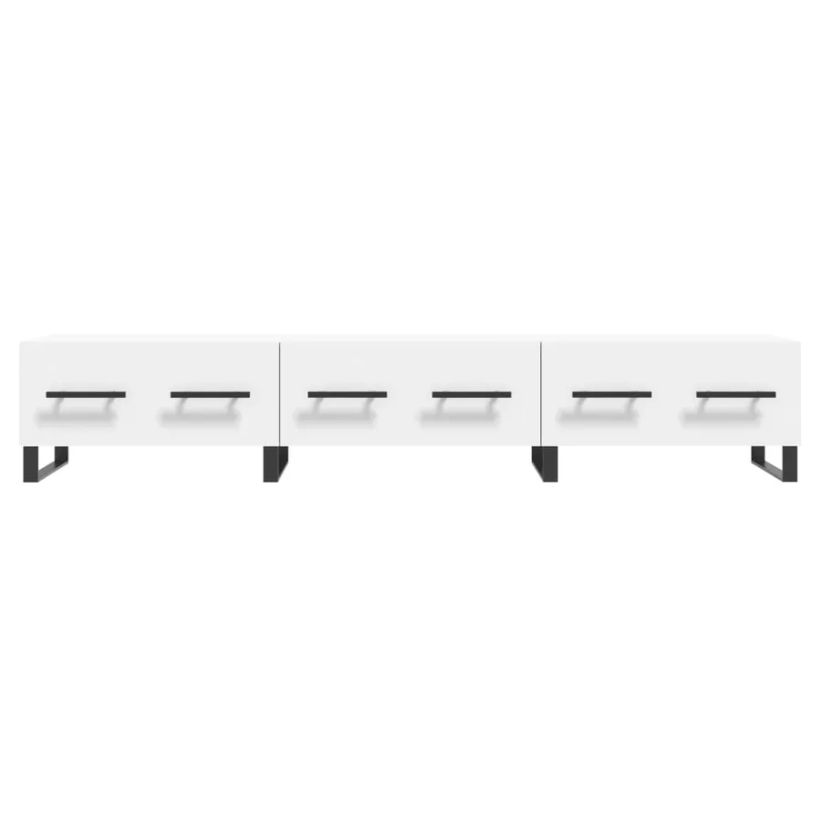 Meuble TV blanc 150x36x30 cm bois d'ingénierie - 5