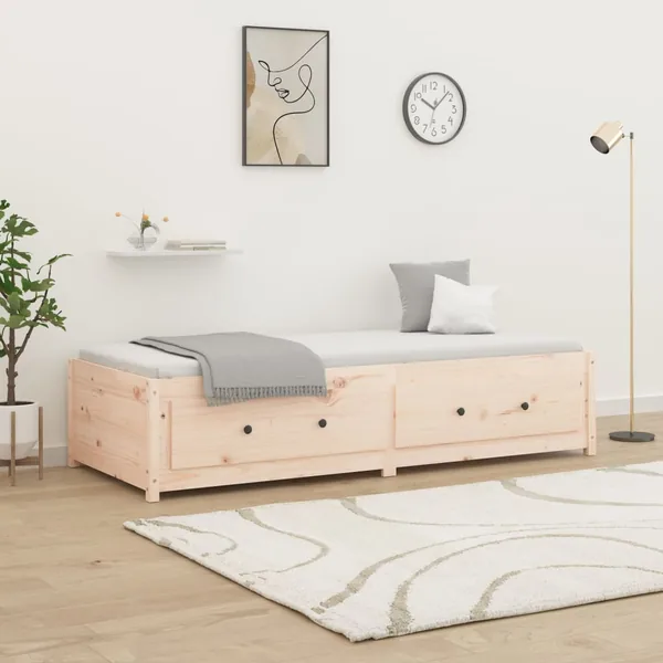 Lit de jour sans matelas 90x190 cm bois de pin massif