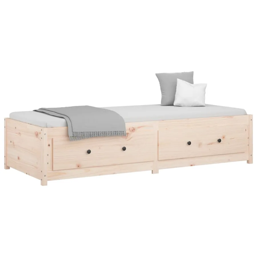 Lit de jour sans matelas 90x190 cm bois de pin massif - 3