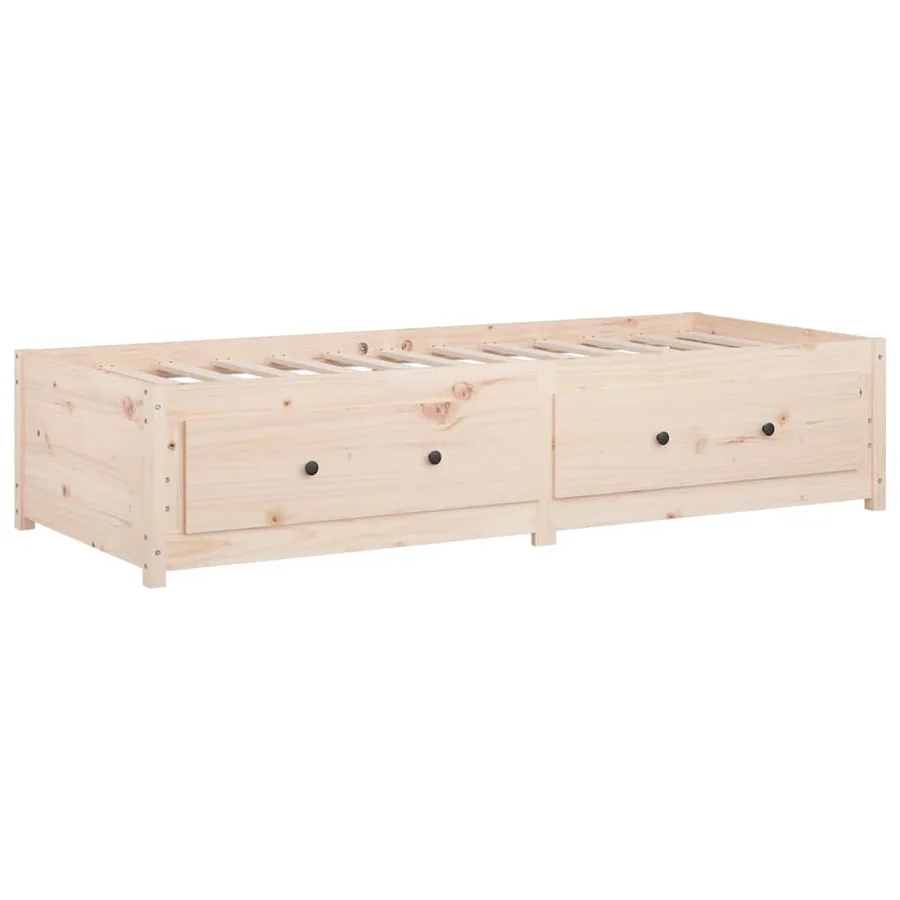 Lit de jour sans matelas 90x190 cm bois de pin massif - 7