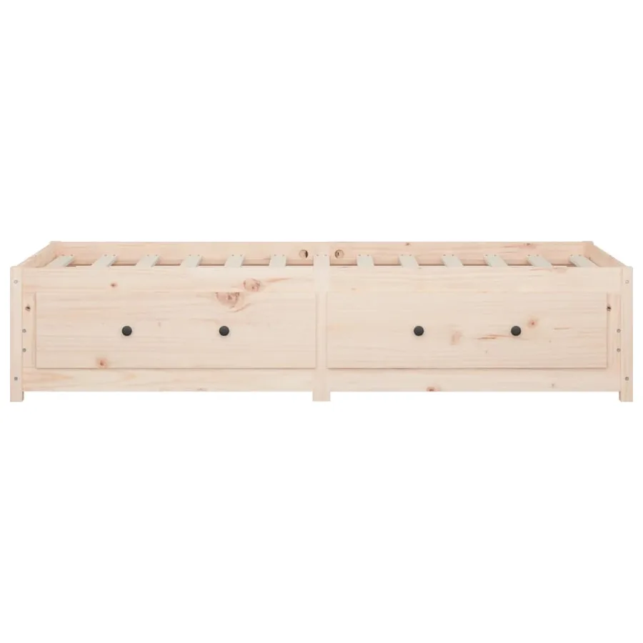 Lit de jour sans matelas 90x190 cm bois de pin massif - 8