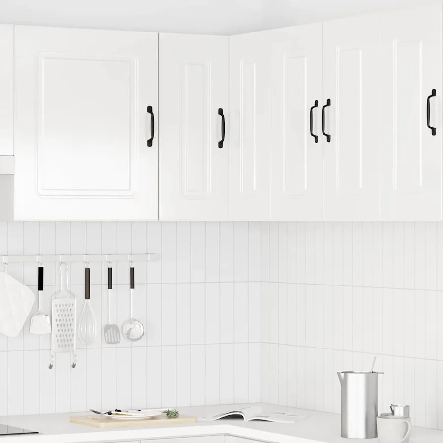 Armoire murale d'angle de cuisine Kalmar blanc brillant - 3