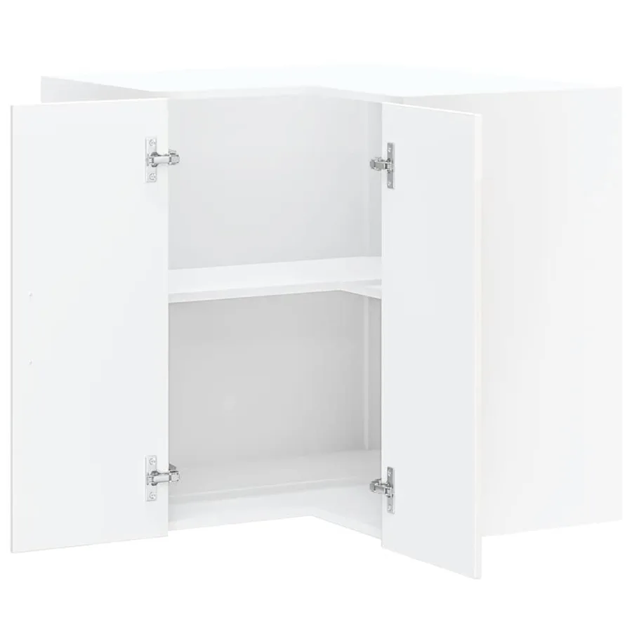 Armoire murale d'angle de cuisine Kalmar blanc brillant - 5