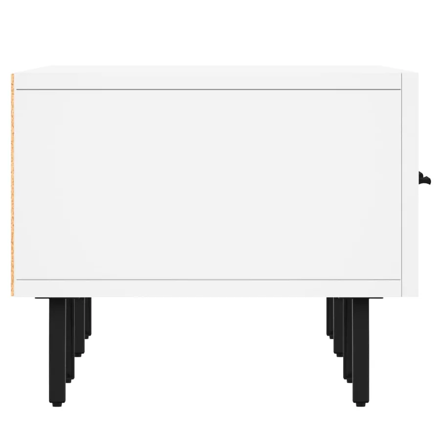 Meuble TV blanc 150x36x30 cm bois d'ingénierie - 7