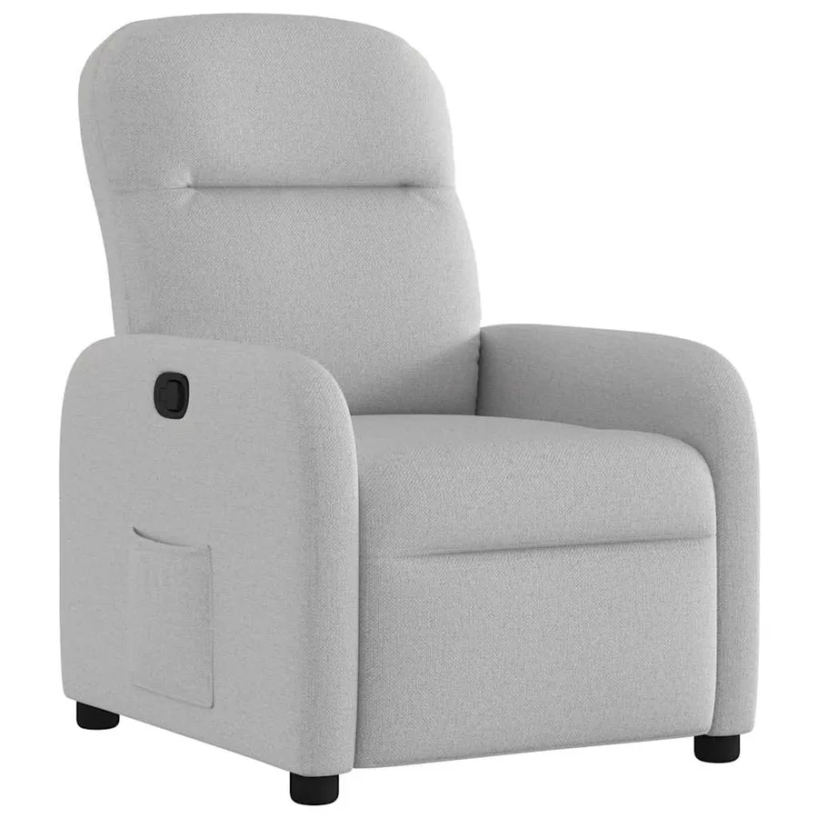 Fauteuil inclinable gris nuage tissu - 2
