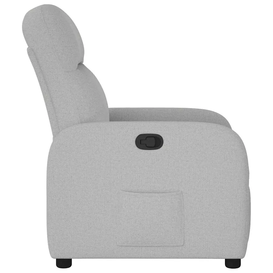 Fauteuil inclinable gris nuage tissu - 4