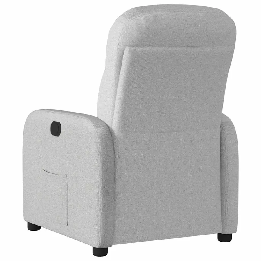 Fauteuil inclinable gris nuage tissu - 5