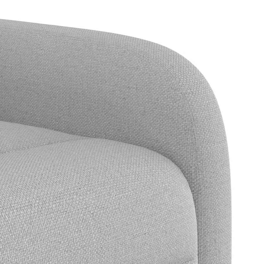 Fauteuil inclinable gris nuage tissu - 8