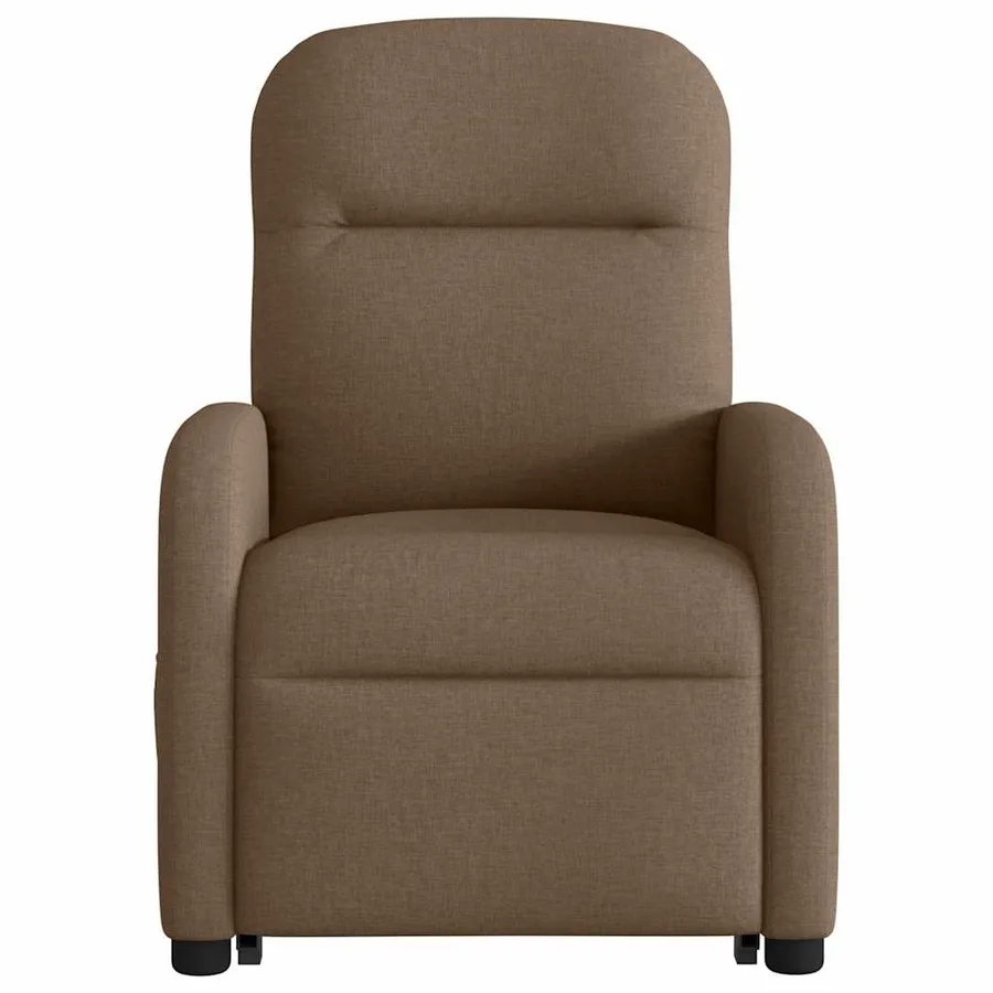 Fauteuil inclinable électrique marron tissu - 5