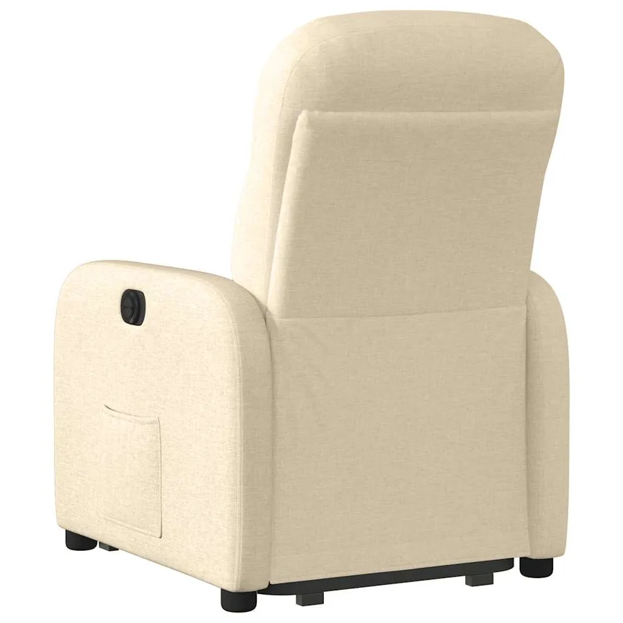 Fauteuil inclinable Crème Tissu - 7