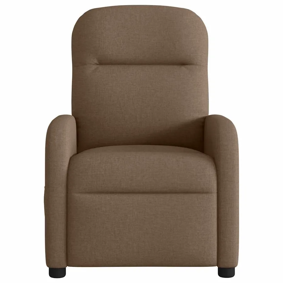 Fauteuil inclinable électrique Marron Tissu - 5