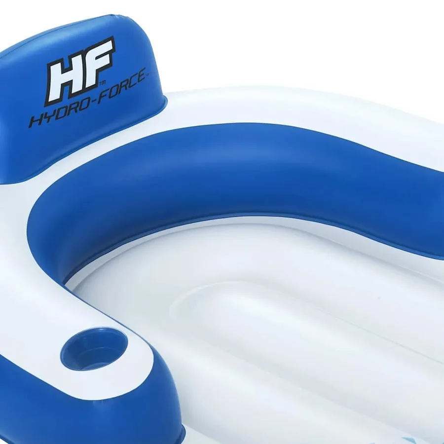 Bestway Chaise longue flottante Hydro Force 183x97 cm Bleu - 6