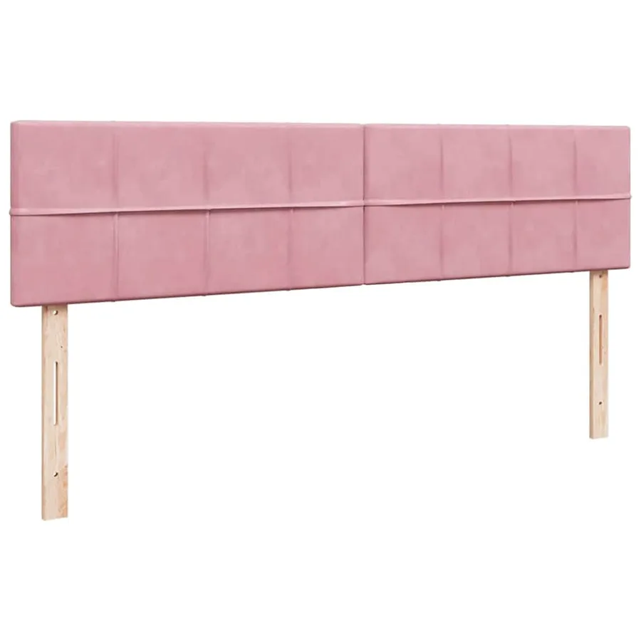Cadre de lit ottoman avec matelas rose 180x200 cm velours - 10