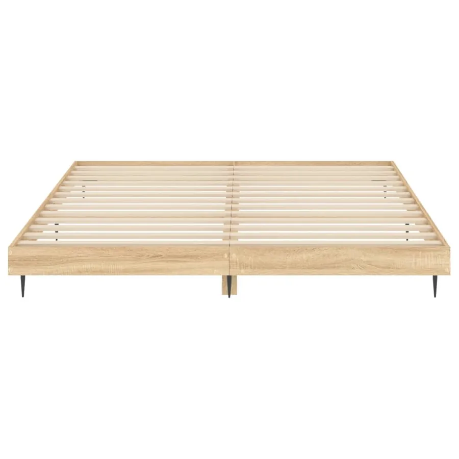 Cadre de lit sans matelas chêne sonoma 180x200 cm - 6
