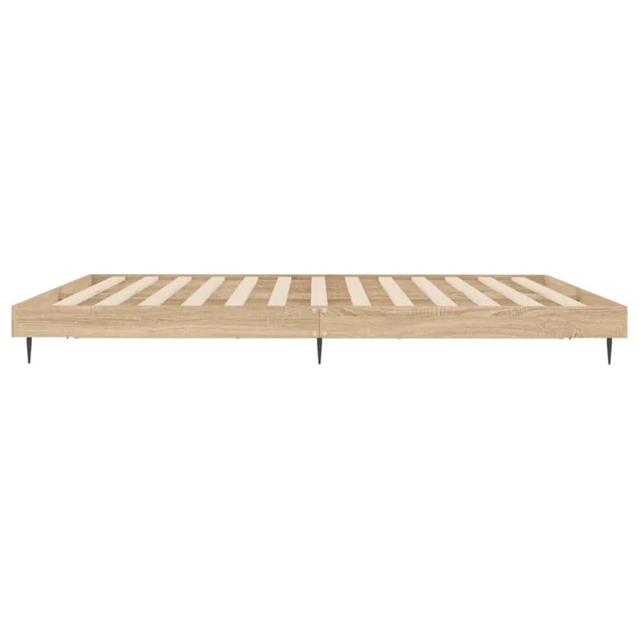 Cadre de lit sans matelas chêne sonoma 180x200 cm - 7