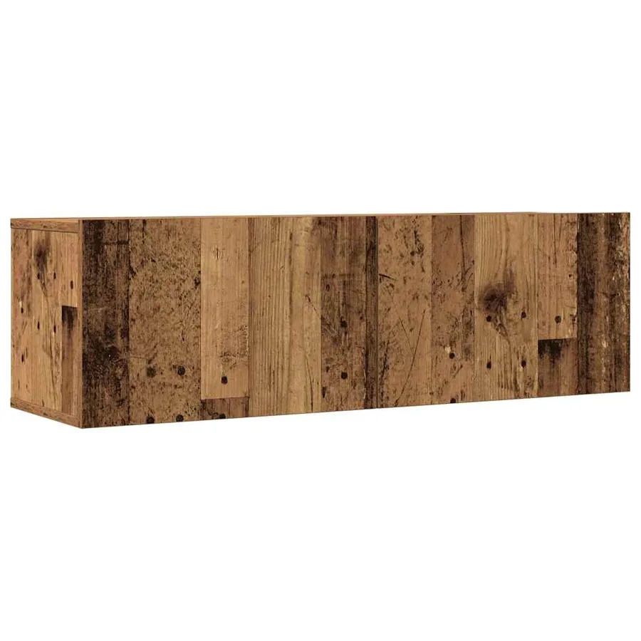 Ensemble de meuble TV mural 7 pcs vieux bois bois d'ingénierie - 4