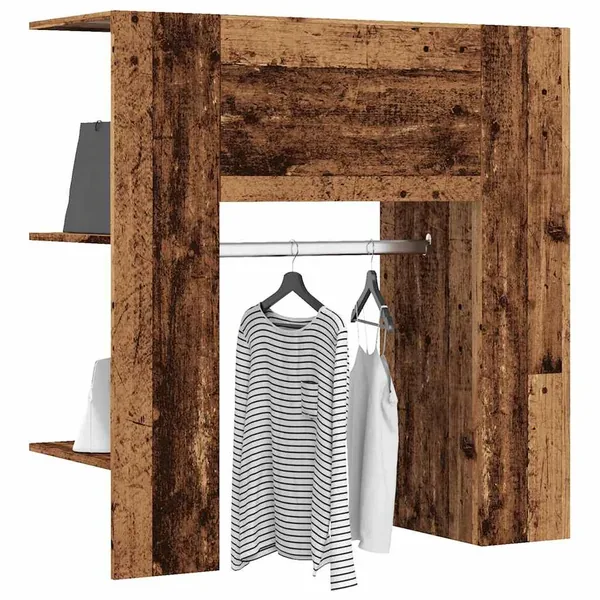 Armoire de couloir vieux bois 97,5x37x99 cm bois d'ingénierie