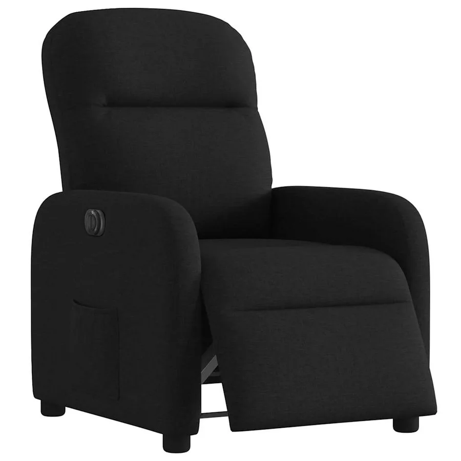Fauteuil inclinable électrique Noir Tissu - 3