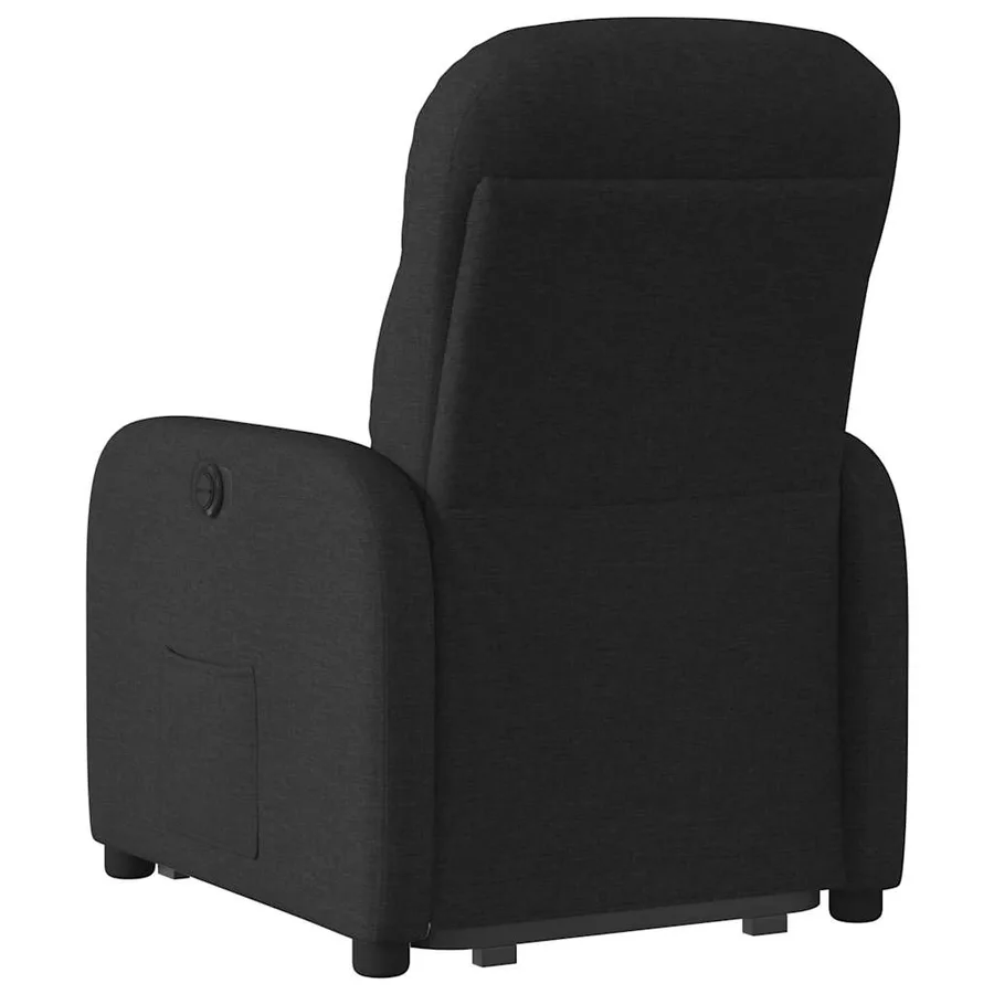 Fauteuil inclinable électrique noir tissu - 7