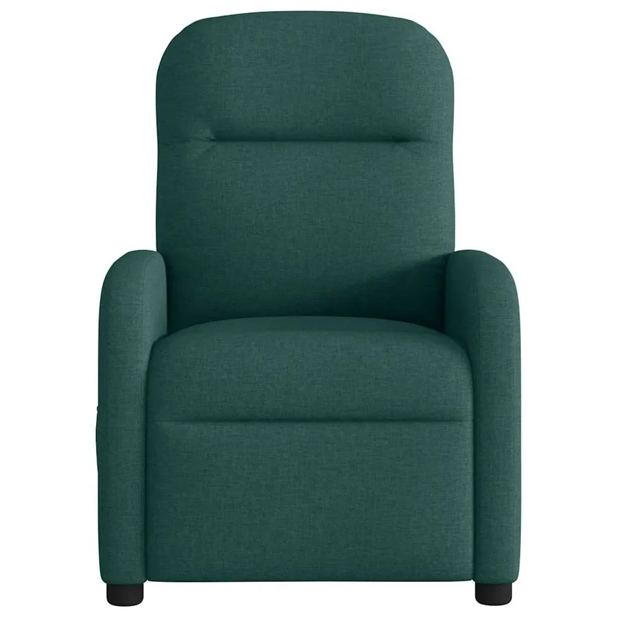 Fauteuil de massage inclinable Vert foncé Tissu - 3