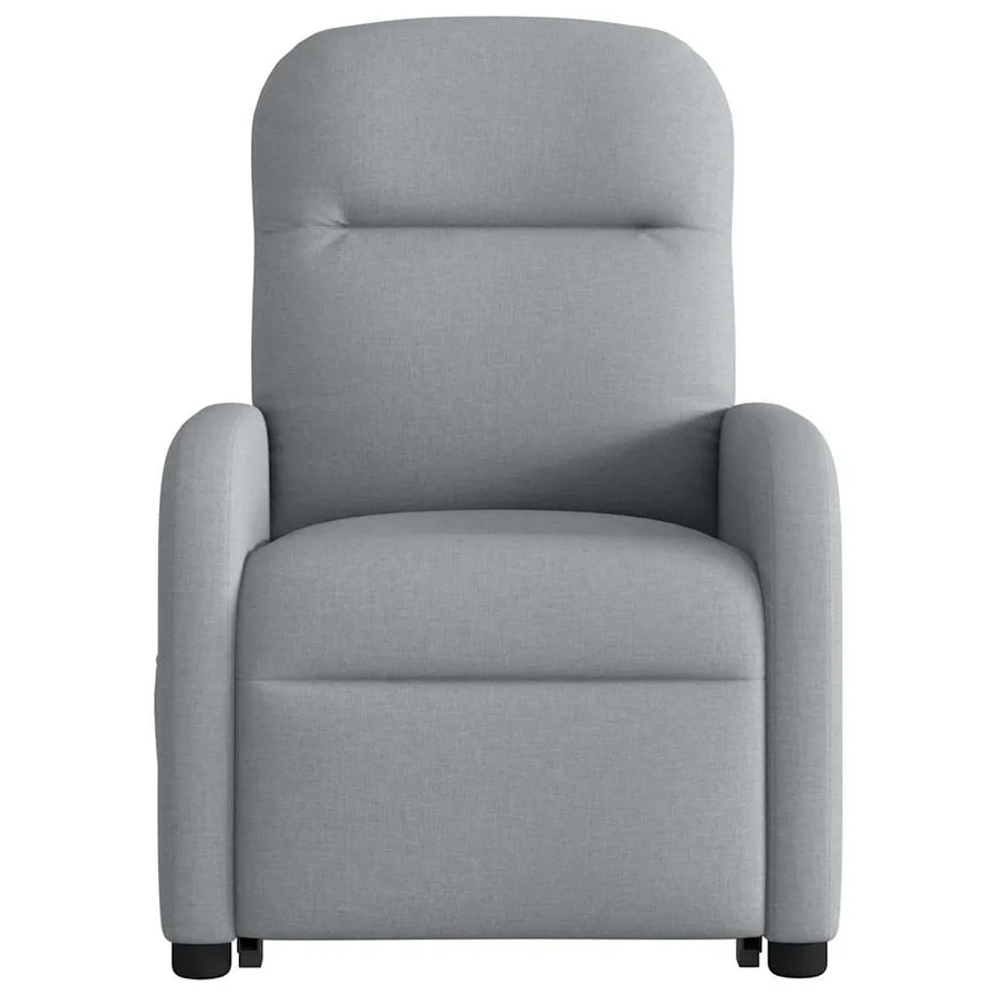 Fauteuil de massage inclinable Gris clair Tissu - 5