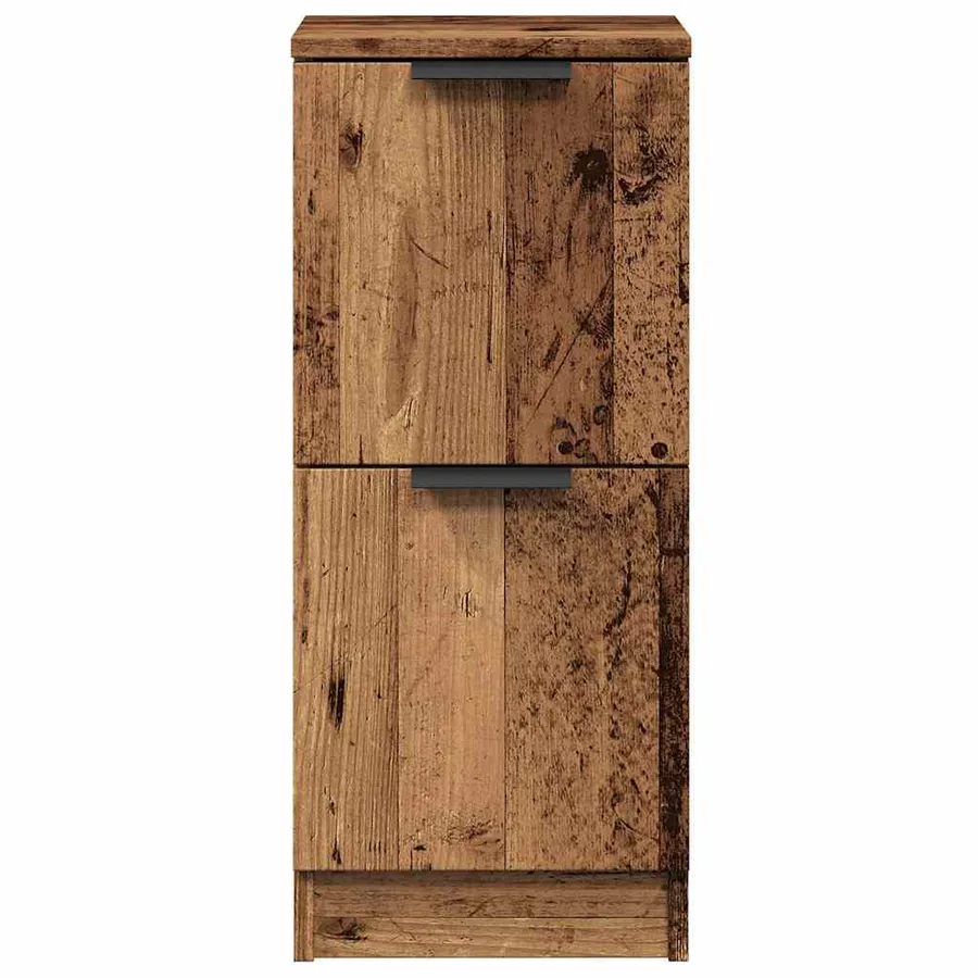 Buffets 2 pcs vieux bois 30x30x70 cm bois d'ingénierie - 5