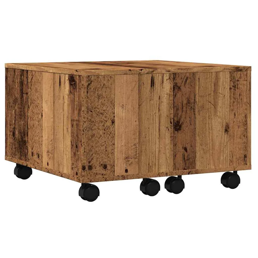 Table basse vieux bois 60x60x38 cm bois d'ingénierie - 2