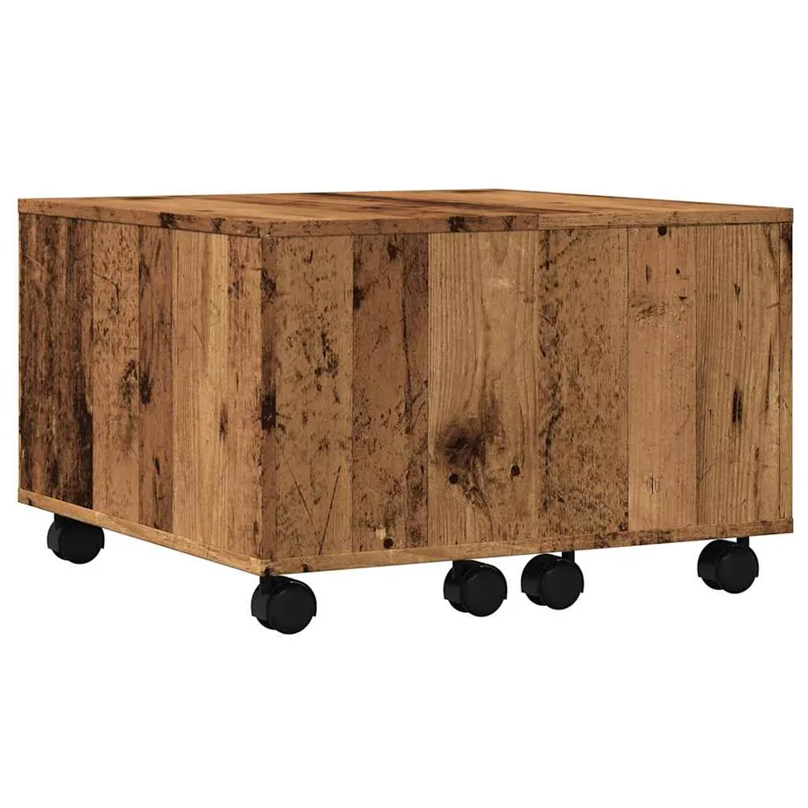 Table basse vieux bois 60x60x38 cm bois d'ingénierie - 7