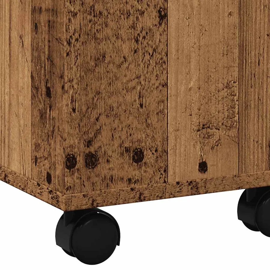 Table basse vieux bois 60x60x38 cm bois d'ingénierie - 9
