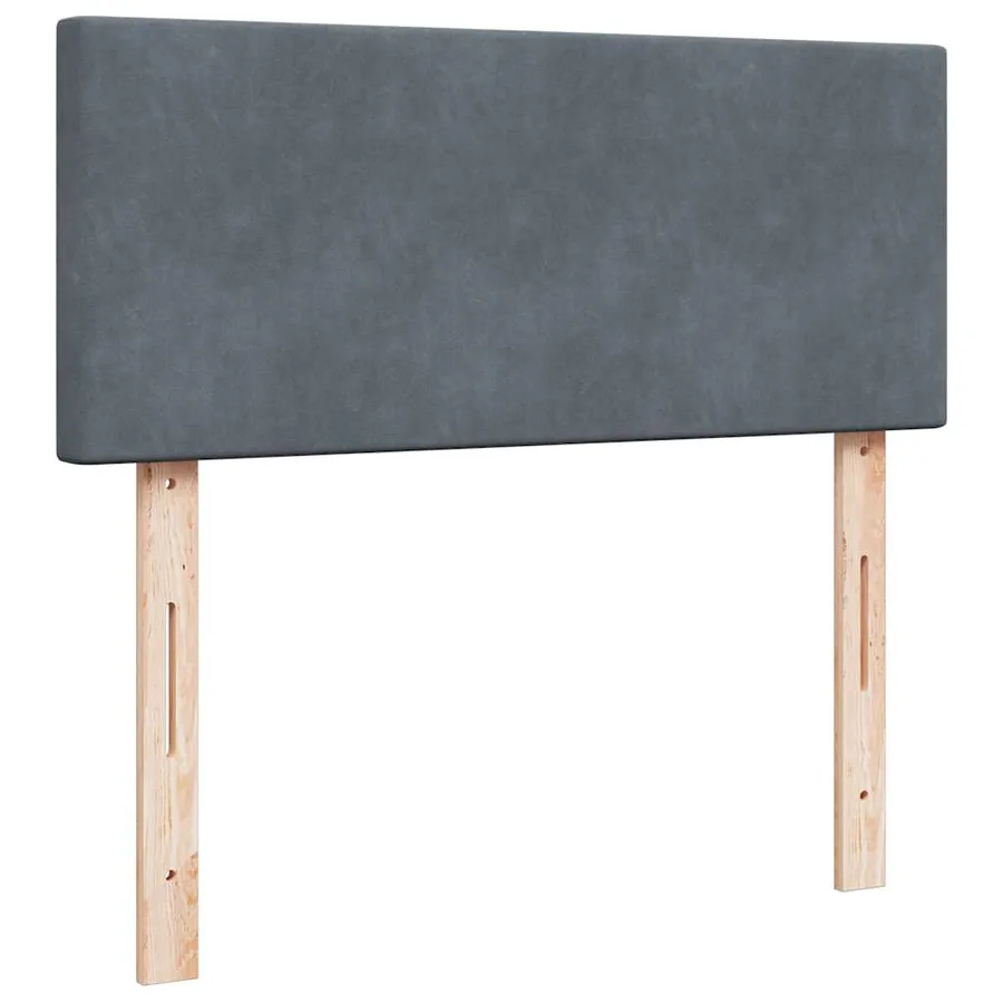 Lit ottoman avec matelas et LED gris foncé 120x190cm - 10