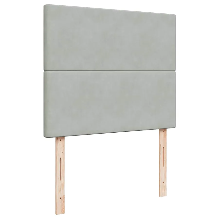 Cadre de lit ottoman avec matelas gris clair 120x190 cm velours - 12