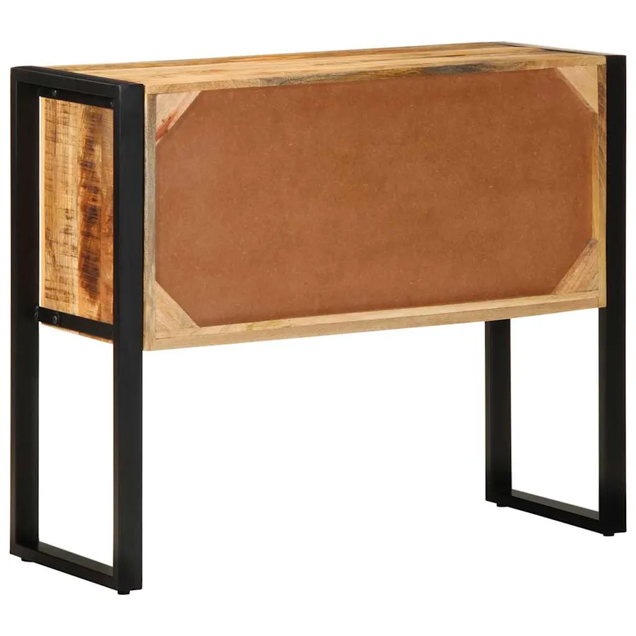 Armoire de console 90x35x75 cm bois de manguier massif brut - 7