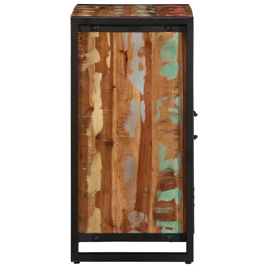 Buffet multicolore 55x35x70 cm bois massif récupération - 6