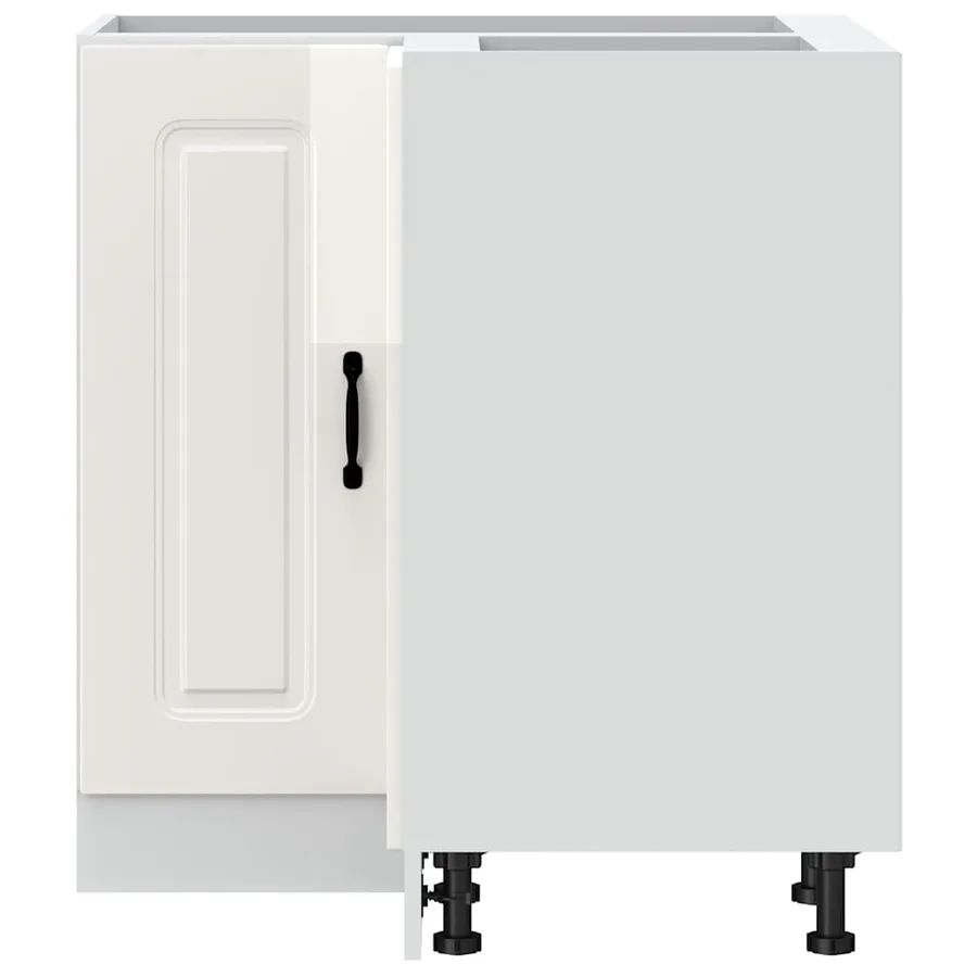 Armoire d'angle de cuisine Kalmar blanc brillant - 5