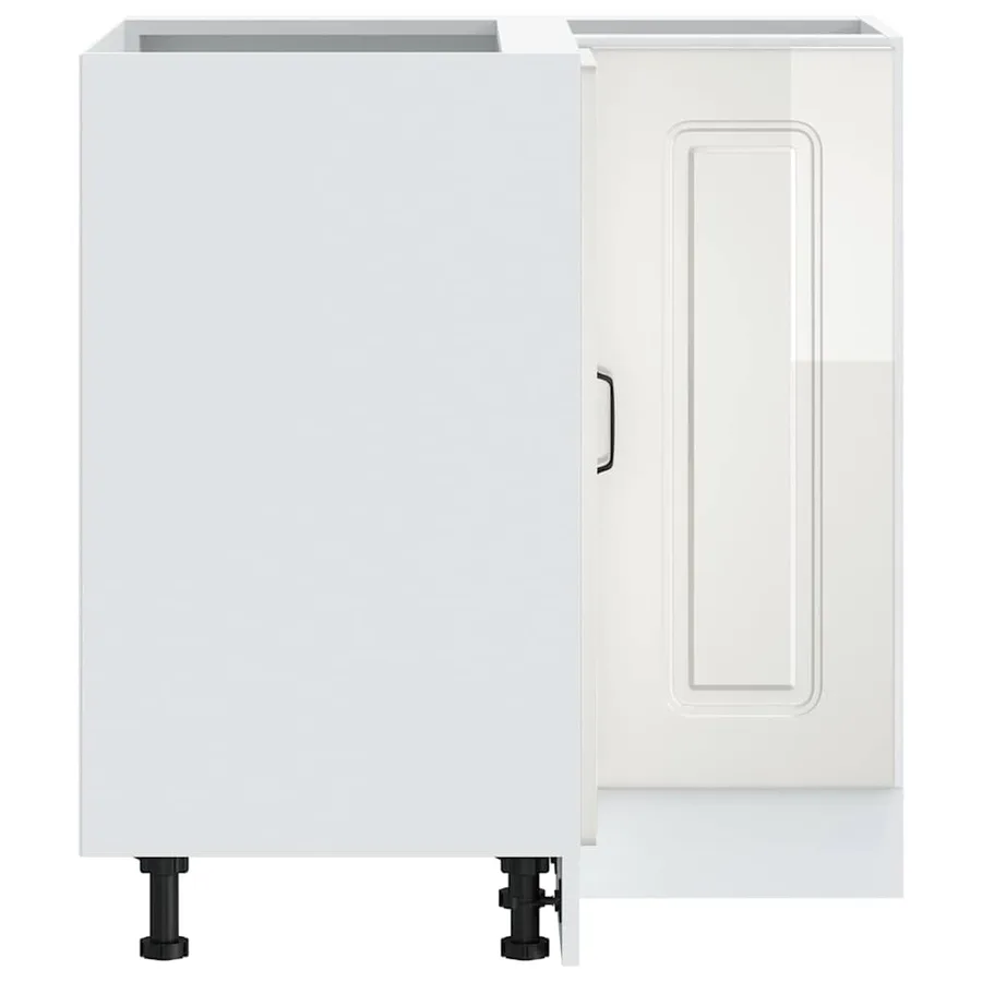 Armoire d'angle de cuisine Kalmar blanc brillant - 7