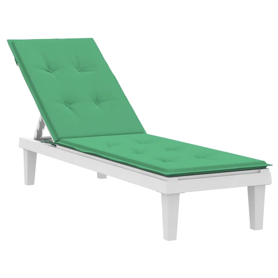 Coussin de chaise de terrasse vert (75+105)x50x4 cm - 3
