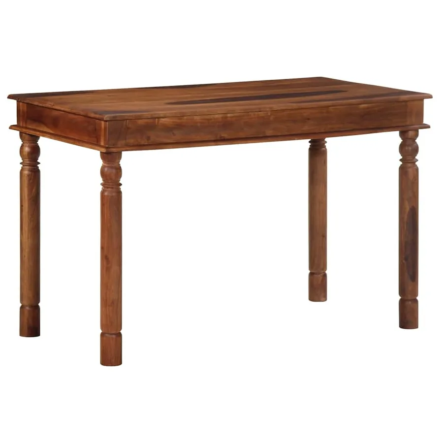 Table à manger 120x60x77 cm bois massif d'acacia - 11