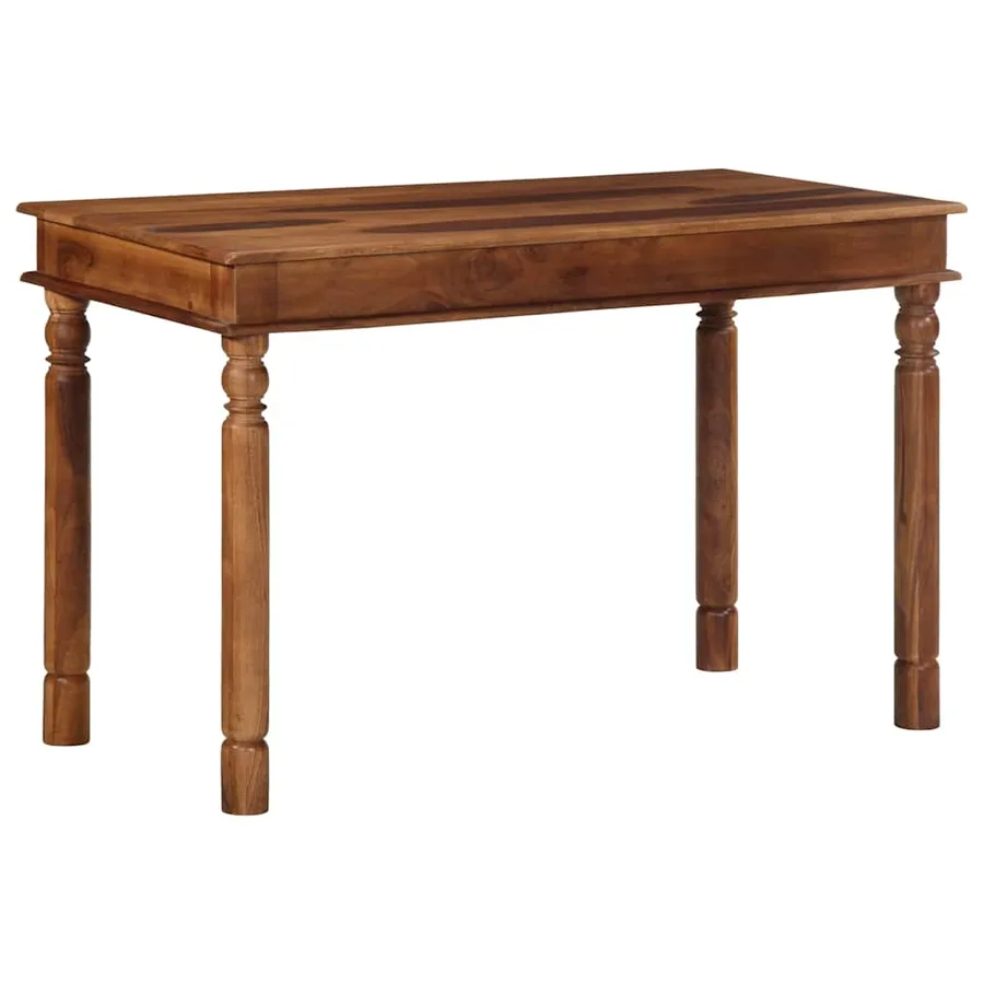 Table à manger 120x60x77 cm bois massif d'acacia - 12