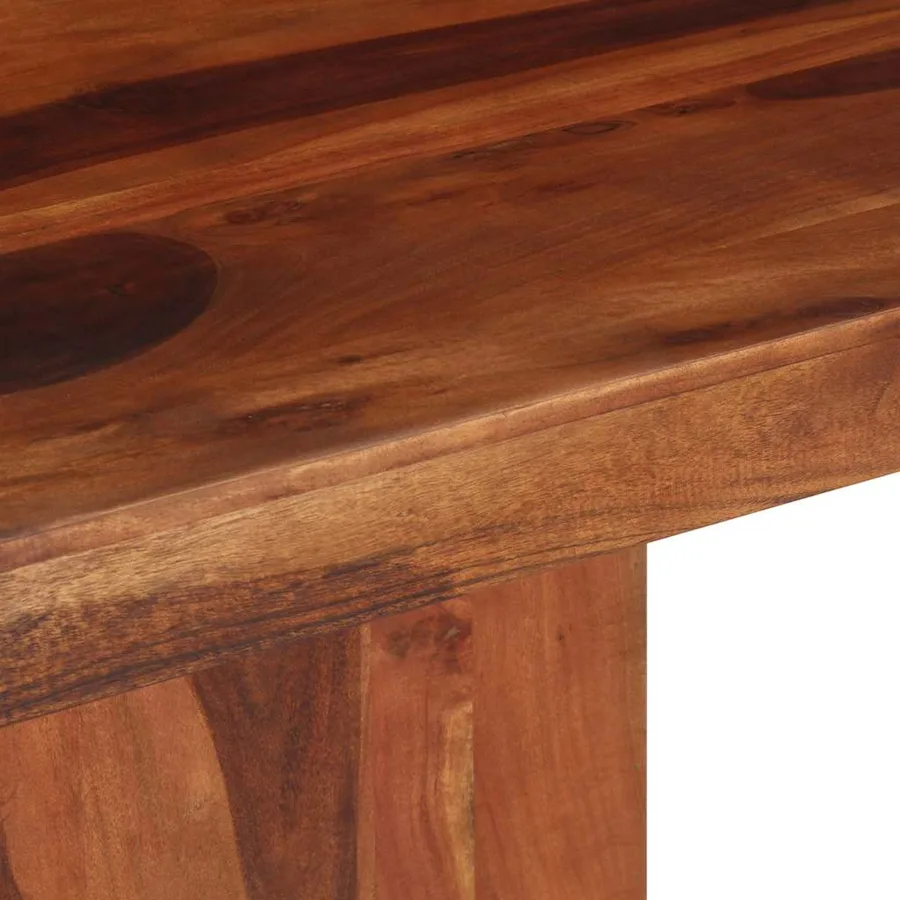 Table à manger 120x120x77 cm bois d'acacia massif - 6