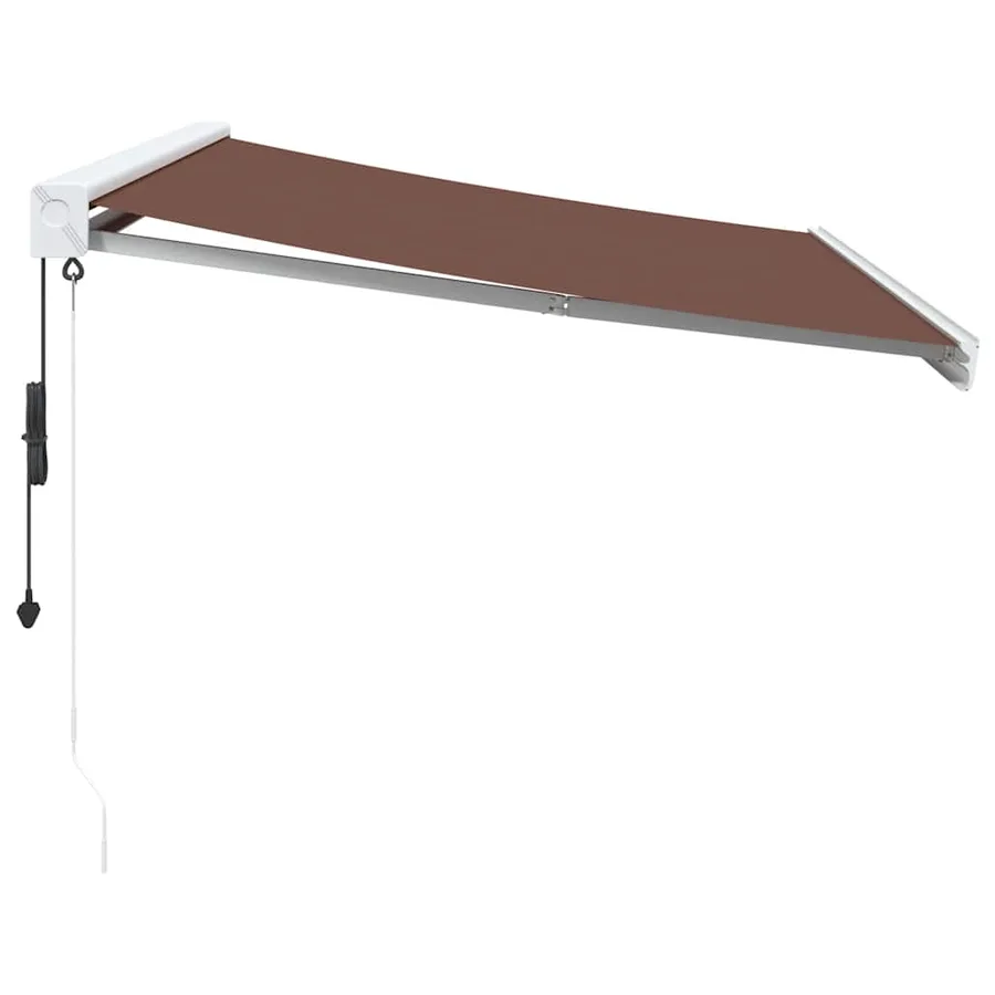 Auvent rétractable automatique marron 350x250 cm - 4