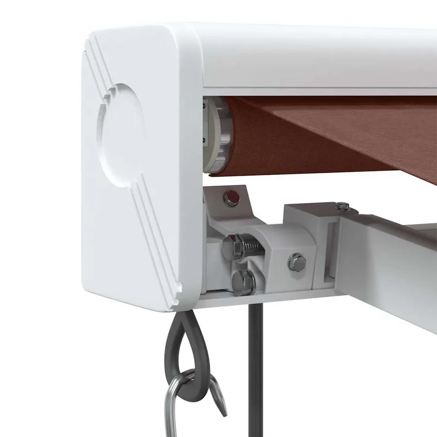 Auvent rétractable automatique marron 350x250 cm - 5