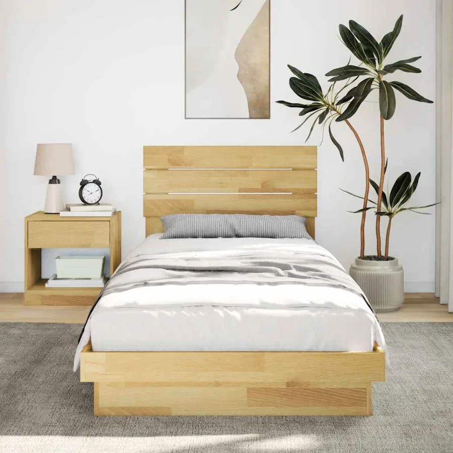 Cadre de lit avec tête de lit sans matelas 75 x 190 cm - 4