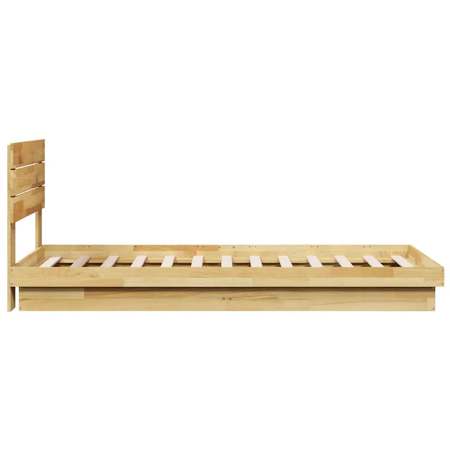 Cadre de lit avec tête de lit sans matelas 75 x 190 cm - 7